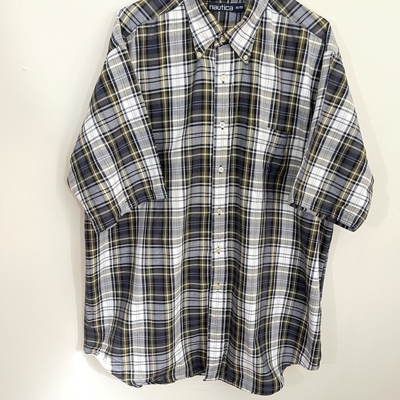 Nautical sz  XLmen’s shirt button short sleeve - Picture 1 of 7